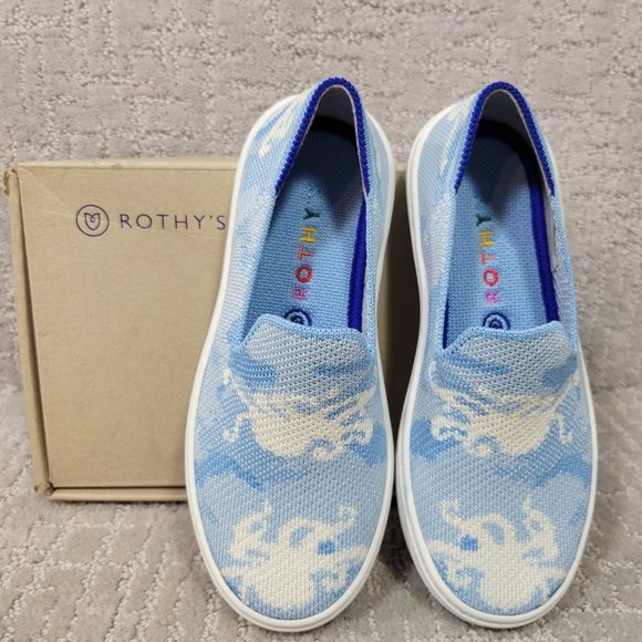 Rothy's Other - Rothy's The Kids Sneaker Blue Octopus Camo Toddler Little Kids Size 11,12,13, 2
